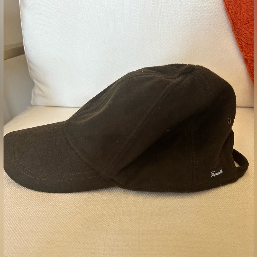 Facconable Wool Baseball Hat With Denim Cotton In… - image 2